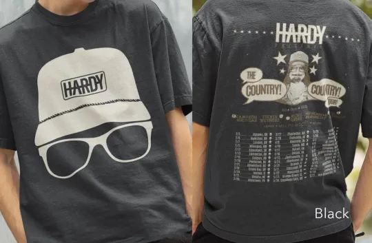 Discover Hardyy The Country Tour 2026 Double Sided T-Shirt