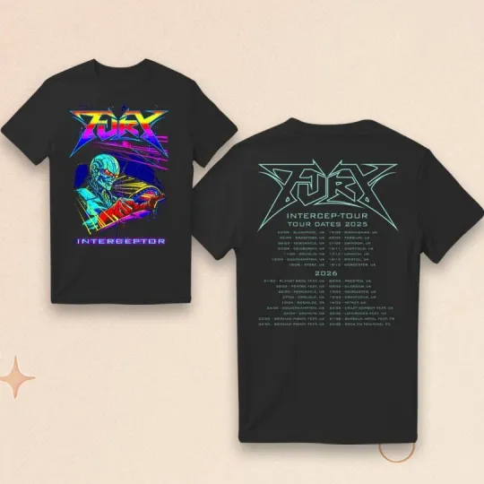Discover Fury Interceptor Tour 2025-2026 T-Shirt
