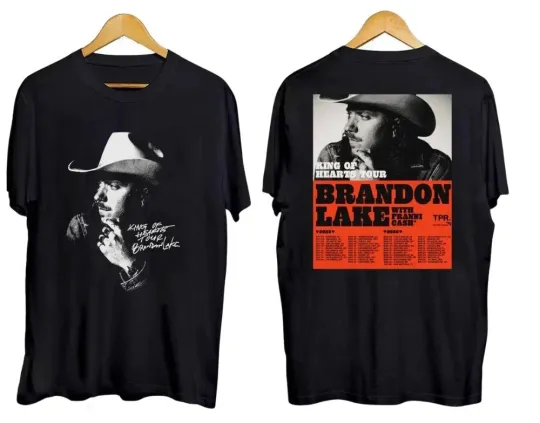 Discover New Brandon Lakes Inspired King of Hearts Tour 2025&2026-2 Sides Shirt