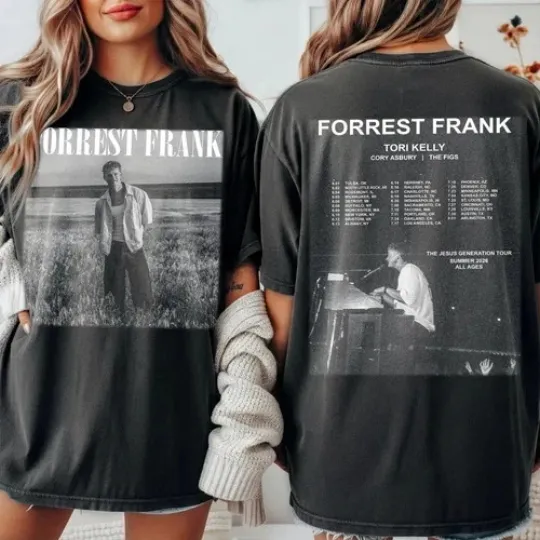 Discover Forrest Frank Jesus Generation Tour 2026 T Shirt