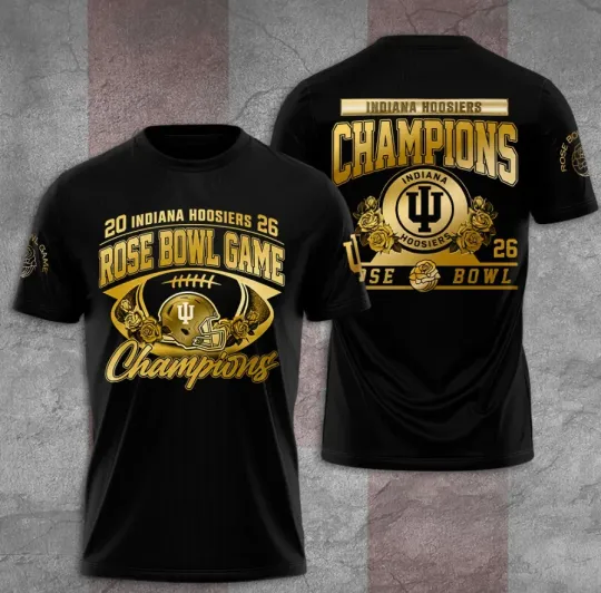 Discover Indianna Hoosier1 Football 3D T-Shirt Fullsize