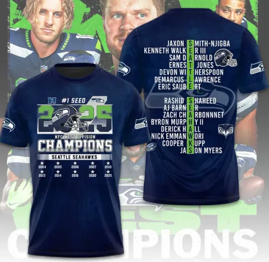 Discover Seattlee Seahawkk 3D unisex T-Shirt Fullsize