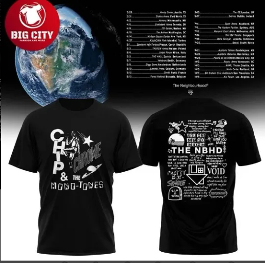 Discover The Neighbourhood 2026 Tour Two Sided Shirt