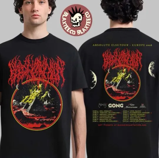 Discover Blood Incantation Absolute Else Tour Europe 2026 Schedule Dates T-Shirt