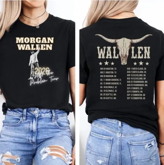 Discover Wallen Western Still The Problem Tour 2026 T-Shirt