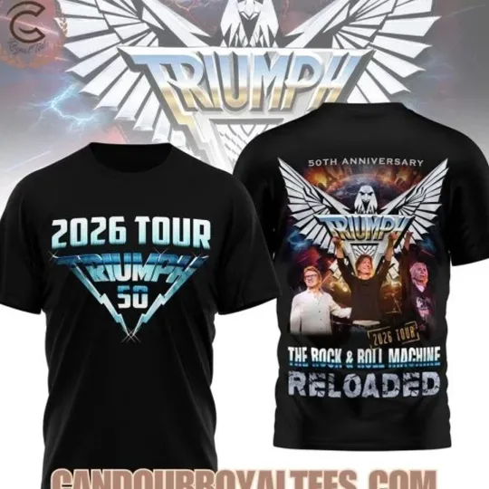 Discover 2026 Tour Triumph 50th Anniversary T-Shirt