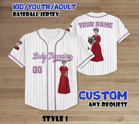 Discover Personalized Lady Tremaine Baseball Jersey, Custom Disney Villains Cinde Shirt, Disney Family Matching Outfit, Birthday Gifts