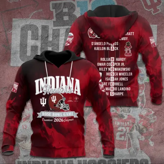 Discover Indiana Hoosiers Football 3D Hoodie