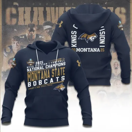 Discover Montana Bobcats Football 3D Hoodie