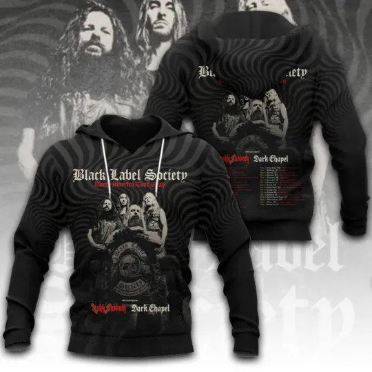 Black Label Society North America Tour 2026 Tour Dates 3D Hoodie