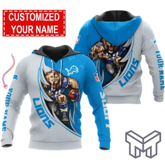 Detroit Lions Premium 3D Fan Hoodie Unisex Ultimate Football Fan Experience