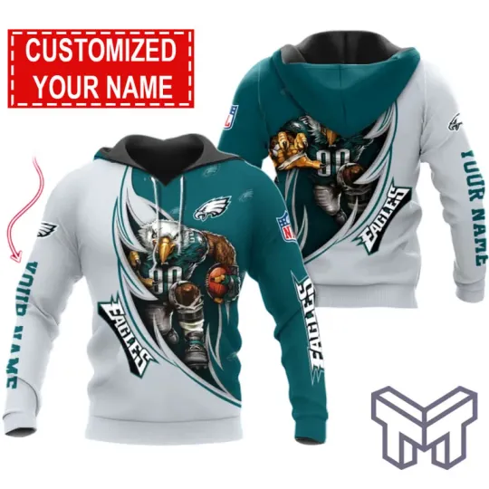 Discover Philadelphia Eagles Damn Right 3D Fan Hoodie Unisex Fly Eagles Fan Wear