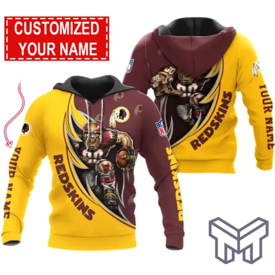Discover Washington Redskins Damn Right 3D Fan Hoodie Unisex Legacy Fan Apparel