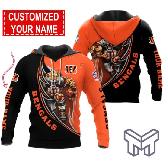 Discover Cincinnati Bengals Damn Right 3D Fan Hoodie Unisex Striped Fan Wear