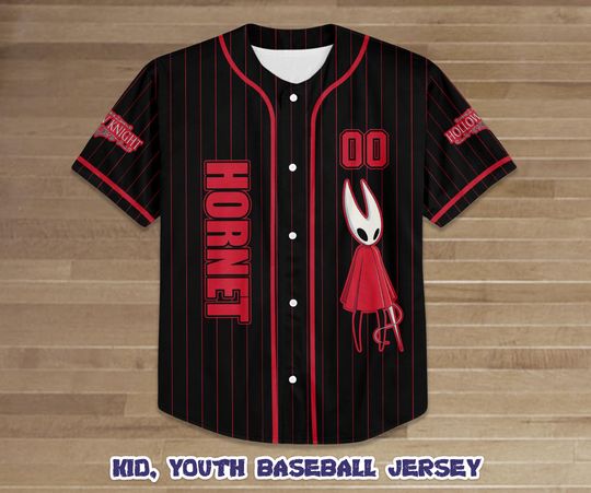 Custom Hornet Hollow Knight Baseball Jersey, Indie Game Character Tee, Video Game Gift, Silksong Mystic Shirt