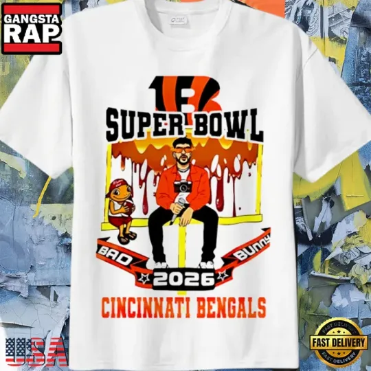 Discover Cincinnati Bengals x Bad Bunny Super Bowl LX 2026 Shirt