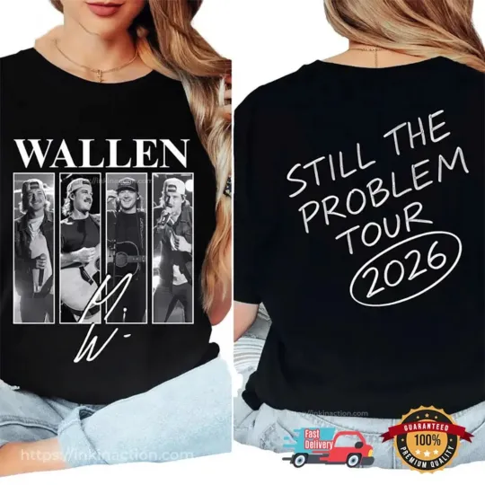 Discover Wallen Western Still the Problem Tour 2026 T-shirt, Country Music Concert Tee, Wa