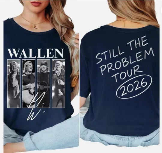 Discover Wallen Western Still the Problem Tour 2026 Country Music Inspired T-Shirt1