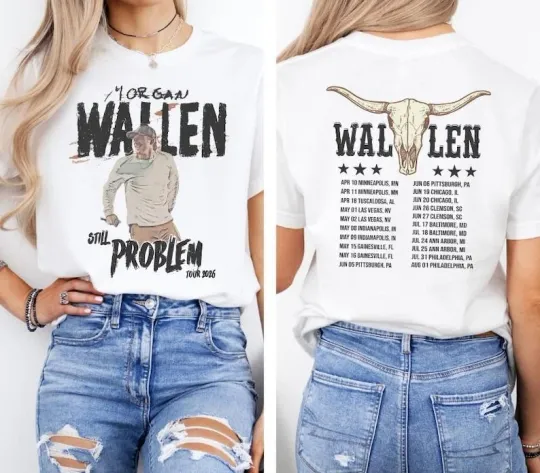 Discover Wallen Western Still The Problem Tour 2026 T-shirt, Country Music Shirt Fan Gift
