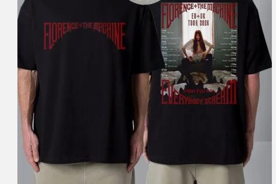 Florence And The Machine EU UK Tour 2026 T Shirt