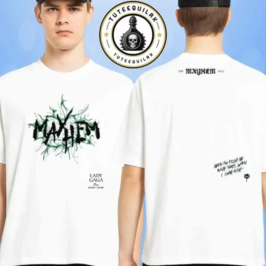 Discover Ld ga The Mayhem Ball Tour 2025-2026 Concert Music Fan T-Shirt