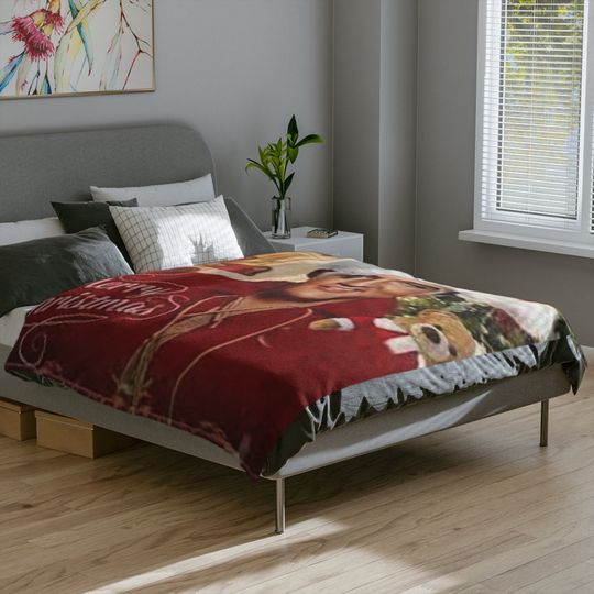 Elvis Presley Fleece Blanket Christmas