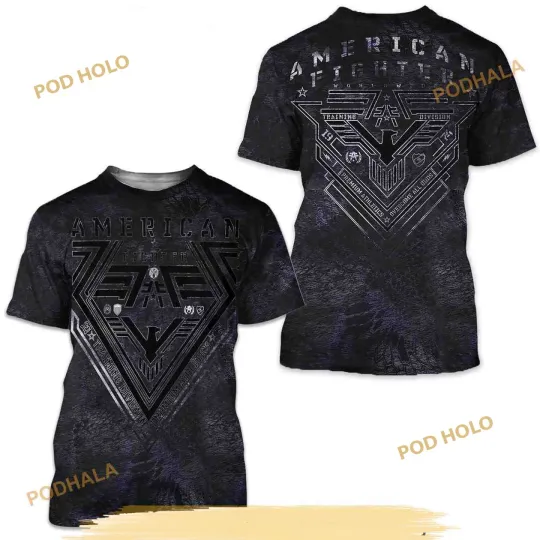 Discover American Fighter 3D T-Shirt for Men and Women