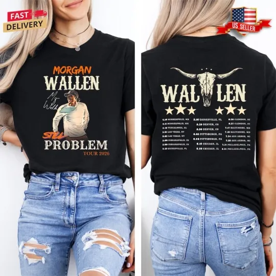 Discover Wallen Western Still The Problem Tour 2026 T-shirt, Country Music Shirt Fan Gift