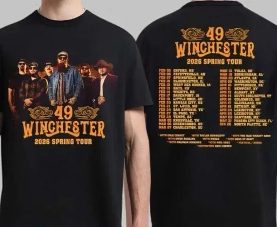 Discover HOT!!! 49 Winchester 2026 Tour T-Shirt North America City Dates T-Shirt