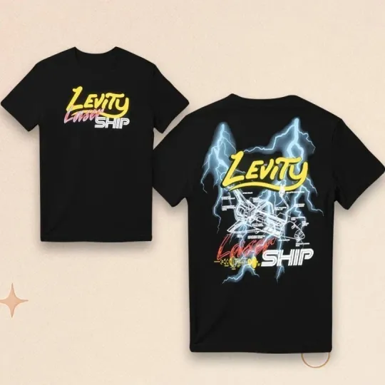 Discover Levity Lasership Tour Lightning 2025-2026 Merch Unisex T-Shirt