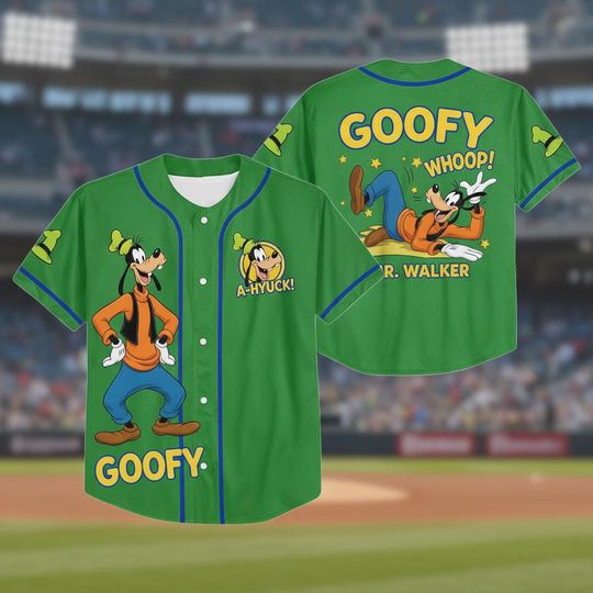 Discover Disney Vintage Goofy Jersey, Kid Youth Adult Baseball Jersey, Disney Gift baseball team jersey