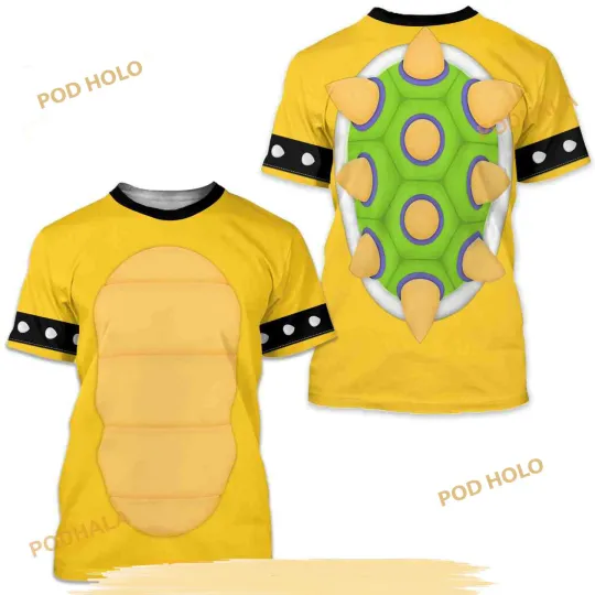 Super Mario Costume Halloween Cosplay 3D T-Shirt for Men and Women