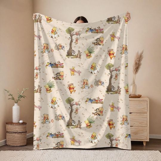 Discover Winnie the Pooh Fleece Velveteen Blanket