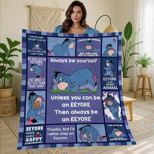 Discover Eeyore Winnie the Pooh Vintage Fleece Blanket for Home & Living