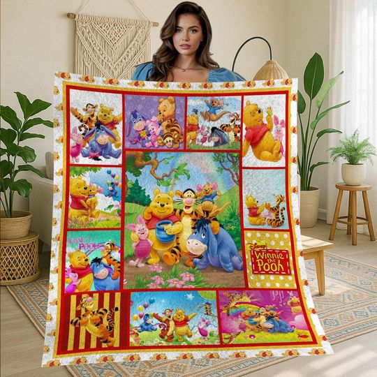 Discover Winnie The Pooh Fleece Blanket for Christmas