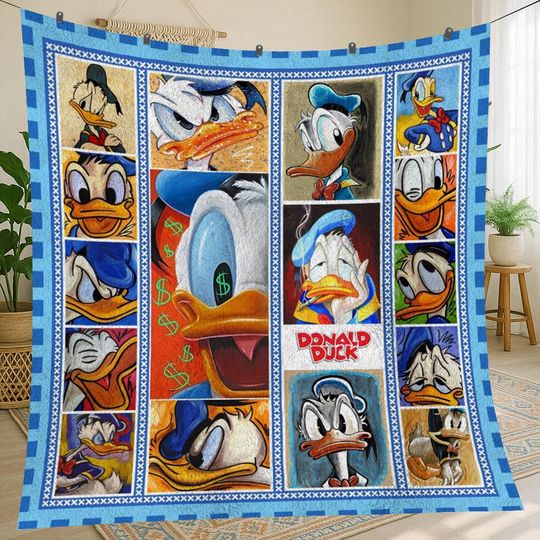 Discover Donald Duck Vintage Fleece Blanket for Home & Living