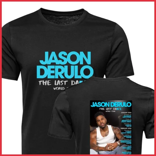 Discover HOT SALE - Jason Derulo T-Shirt The Last Dance Inspired Tour 2026 Unisex T-shirt