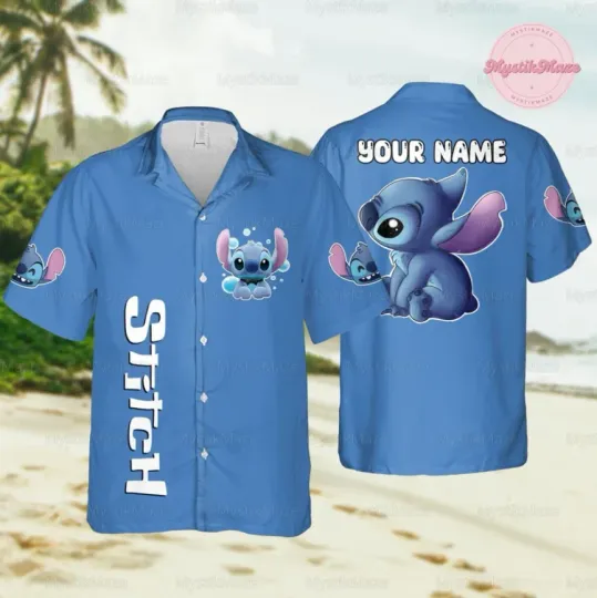 Discover Personalized Lilo And Stitch Hawaiian Shirt, Gift for Fan
