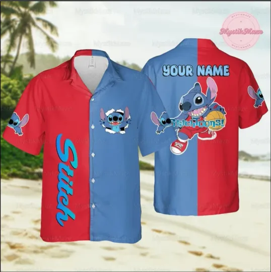 Discover Personalized Stitch Hawaiian Shirt, Gift for Fan
