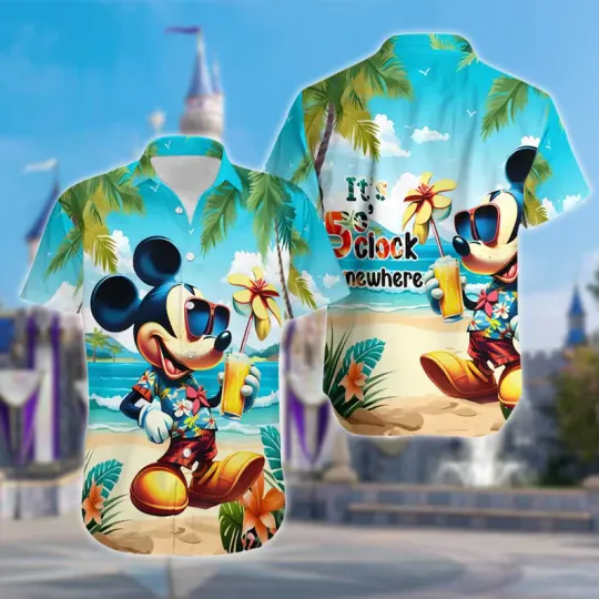 Discover Mickey Mouse Hawaiian Shirt, Gift for Fan