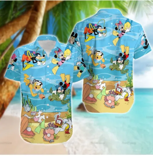 Discover Disney Mickey Mouse Hawaiian Shirt, Gift for Fan
