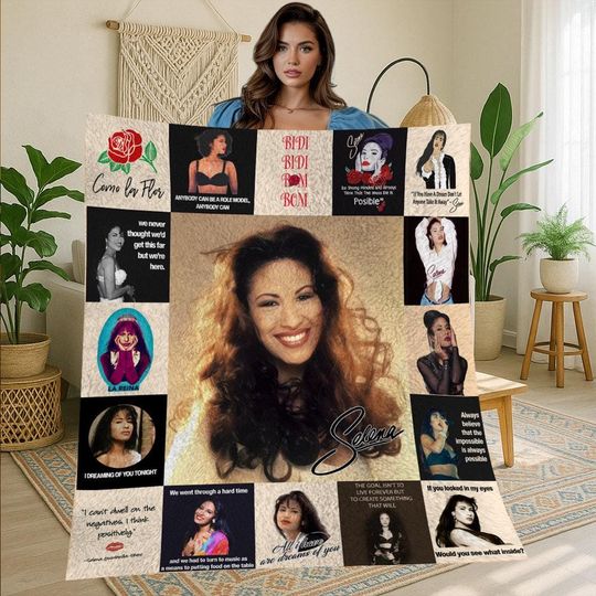 Discover Selena Quintanilla Fleece Blanket for Home and Living