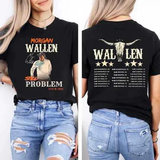 Discover Wallen Western Still The Problem Tour 2026 Shirt unisex  AN65091