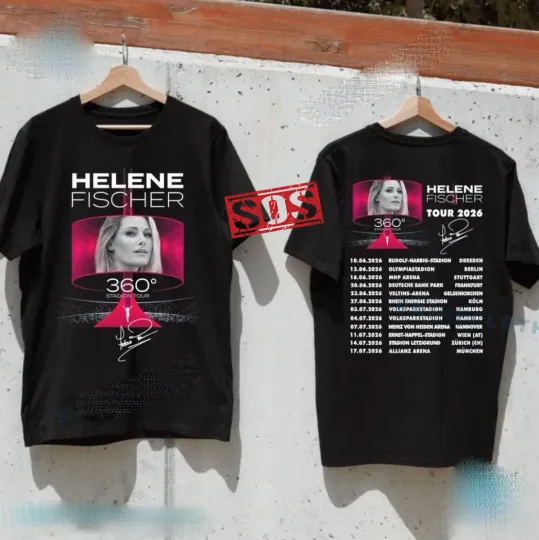 Discover Helene Fischer 360° Stadion Tour 2026 T-shirt Fans Gift Size S-4XL