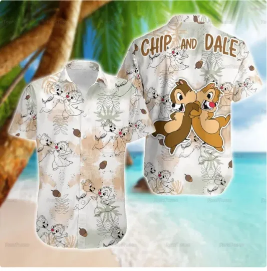 Discover Chip And Dale Hawaiian Shirt, Gift for Fan