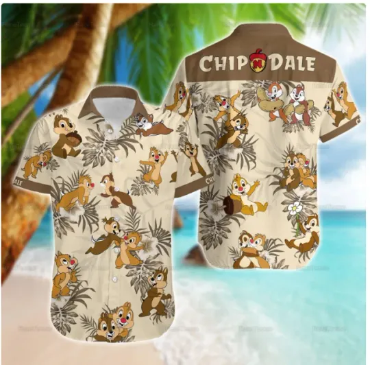 Discover Chip And Dale Hawaiian Shirt, Gift for Fan