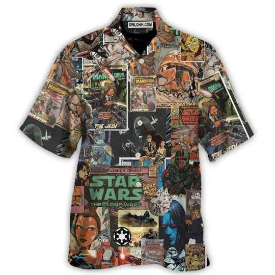 Discover Star Wars Comic Hawaiian Shirt, Gift for Fan