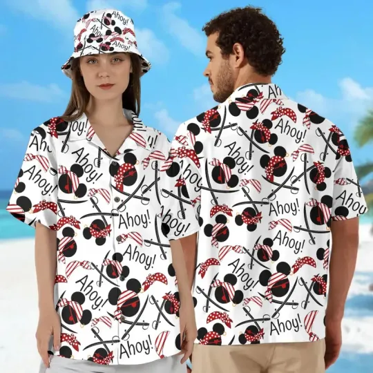 Discover Mouse Cruise Pirate Hawaiian Shirt, Gift for Fan