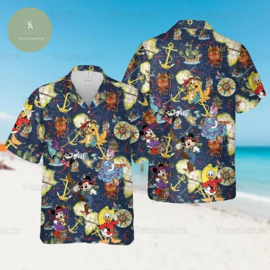 Discover Retro Mickey Mouse Hawaiian Shirt, Gift for Fan