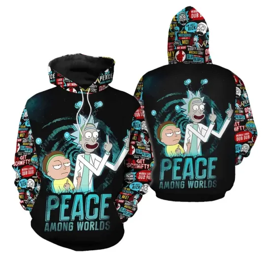 Rick and Rickandmorty Limited Edition 3D Hoodie for Men and Women